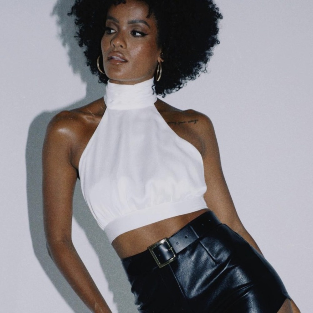 Princess Polly white paityn backless halter top 4